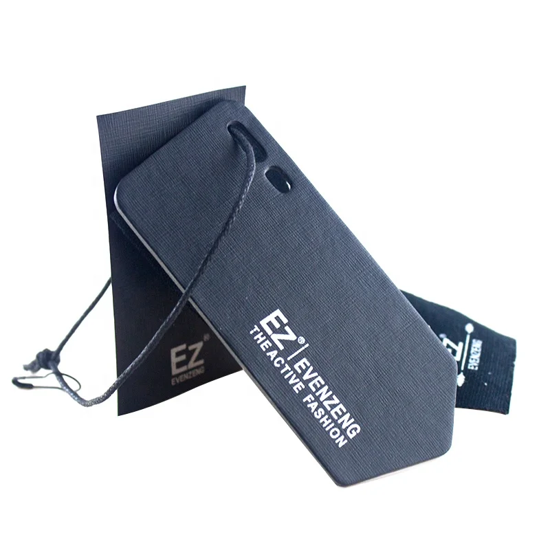 FSC оптовая продажа, бумажная подвесная бирка для одежды с веревкой для одежды