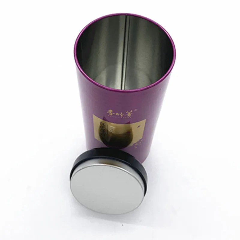 
packaging child resistant biue film video round metal big vintage snus puzzle tin box 