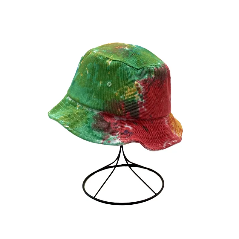 Designer Tie Dye Bucket Hat Unisex High Quality Cotton Fisherman Hat For Women