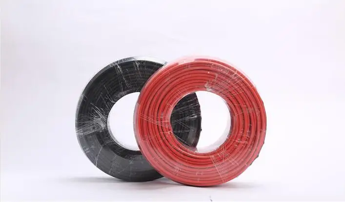 Pv Cable Black Red 4mm2 1000v 1500v Tinned Copper Wire Pv Solar Cable For Solar Power Station Good Quality From China
