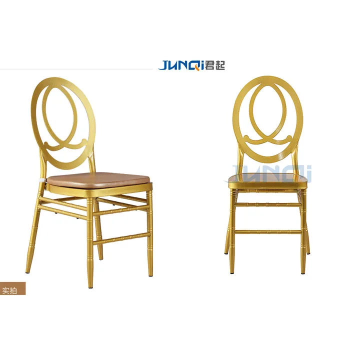 Wholesale Events metal silver Stacking Party Metal Aluminum Phoenix Tiffany Chivari Chair  rental