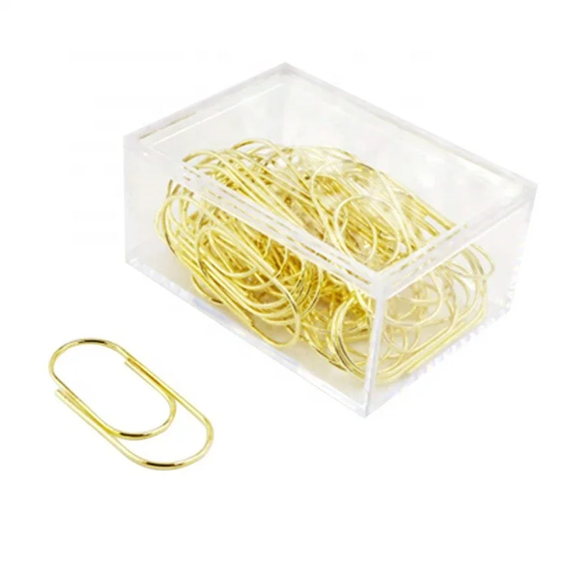 Gold Paper Clips Large Size 2 inch Office Clips for School Personal Document