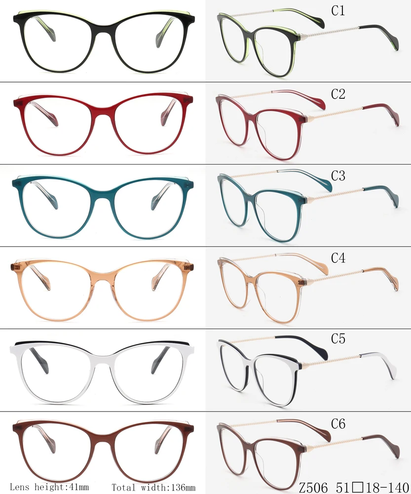 2020 New high quality acetate eyeglasses frames Mazzucchelli  optical frame for men ladies myopia reading glasses Z506