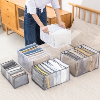 Moder Drawer type nylon storage box household wardrobe shoe box transparent clothing socks acrylic storage drawer sorting box