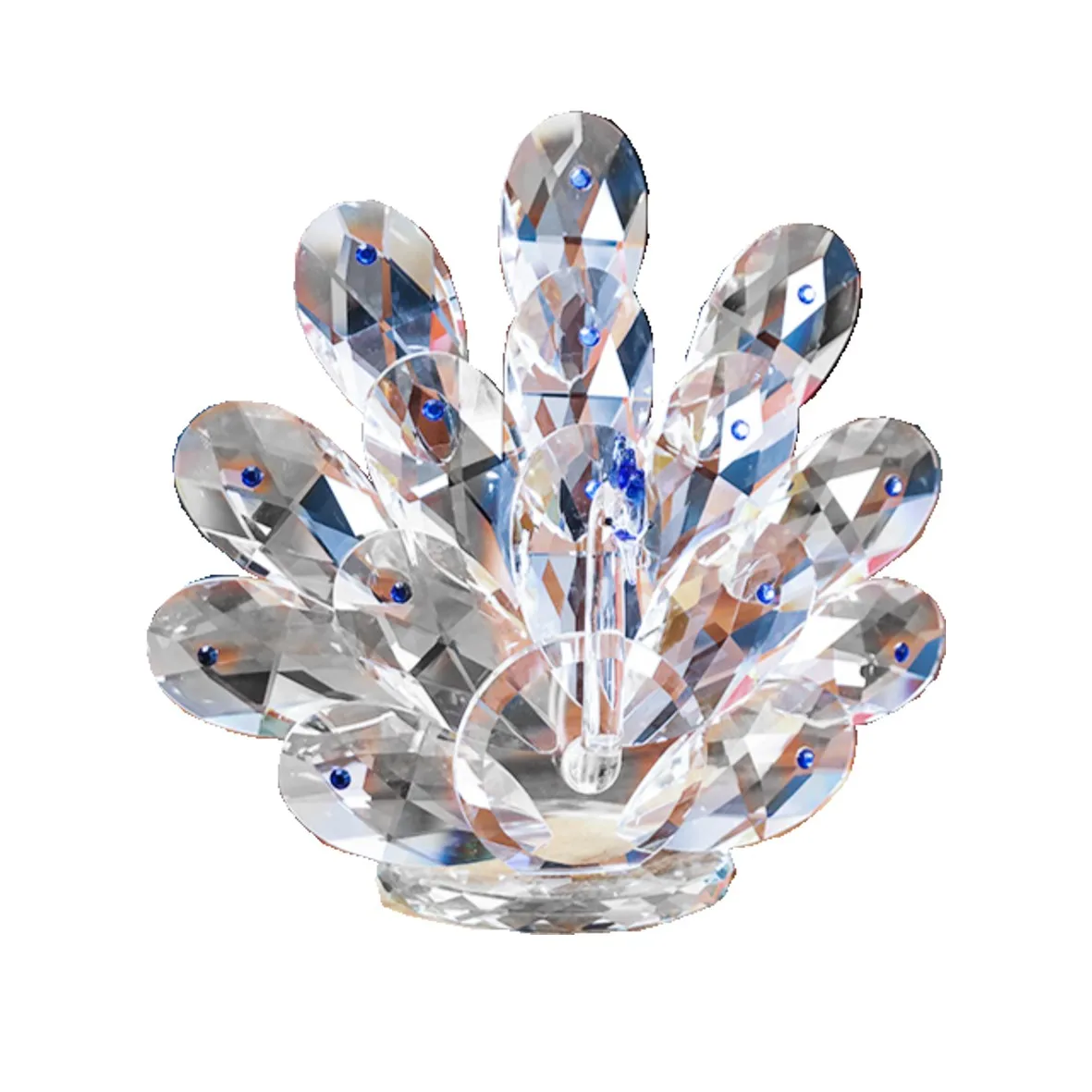 Муранское стекло животные скульптура павлин кристалл большая стеклянная фигурка животного украшение для дома