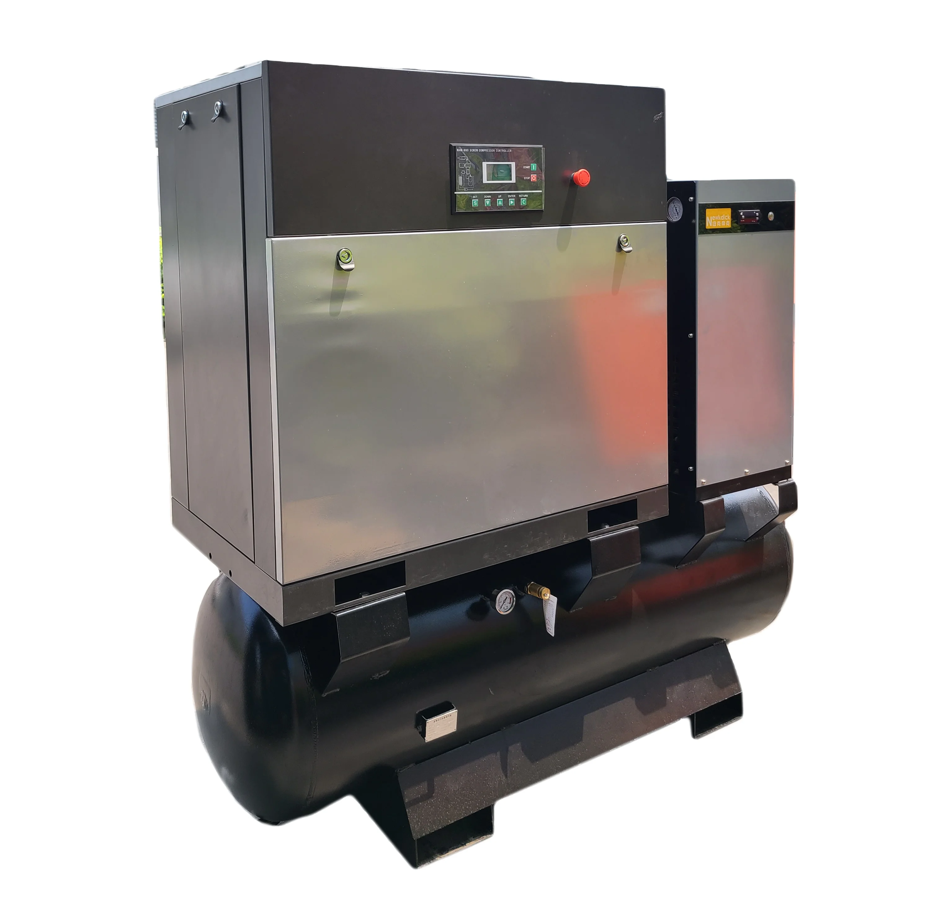 silent mute 7.5kw laser cutting machine screw air compressor with tank and dryer ingersoll rand