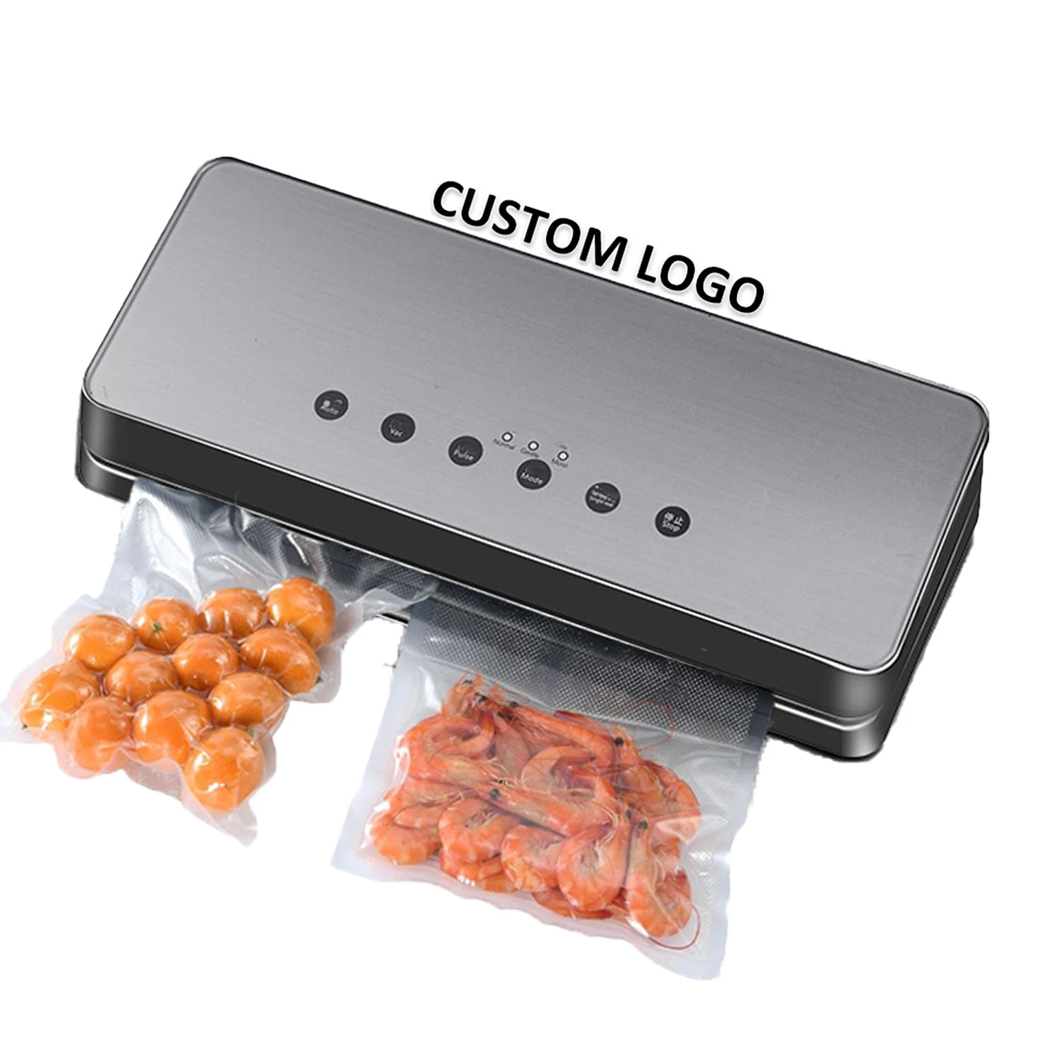 Best Household Stainless Steel Automatic Continuous Band Sealing Food Saver Vacuum Sealer Machine Packaging