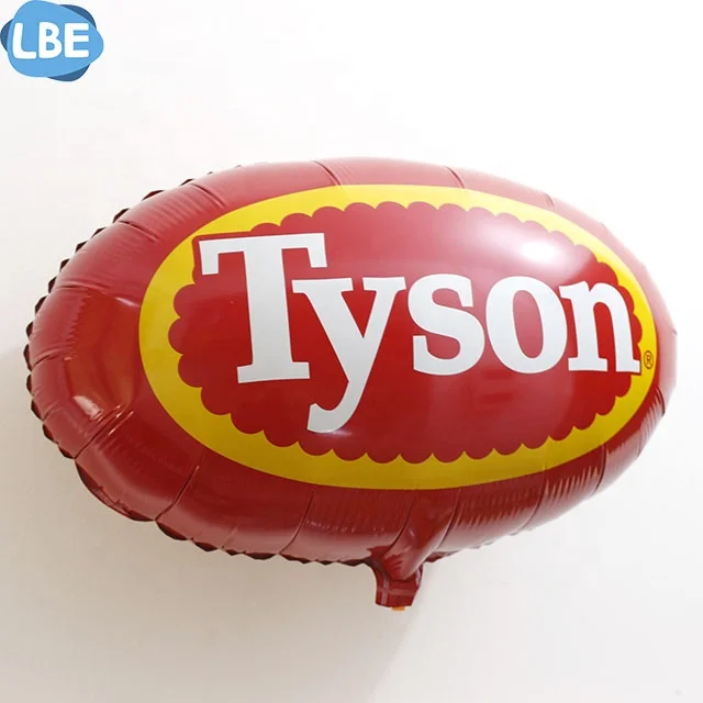 Oval advertisement custom aluminum film balloon