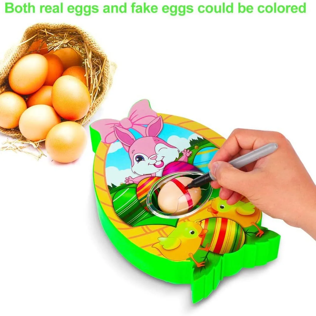 Wholesale DIY Painted Easter Egg Painting Set Child Handmade Toy Easter Gift easter egg paint