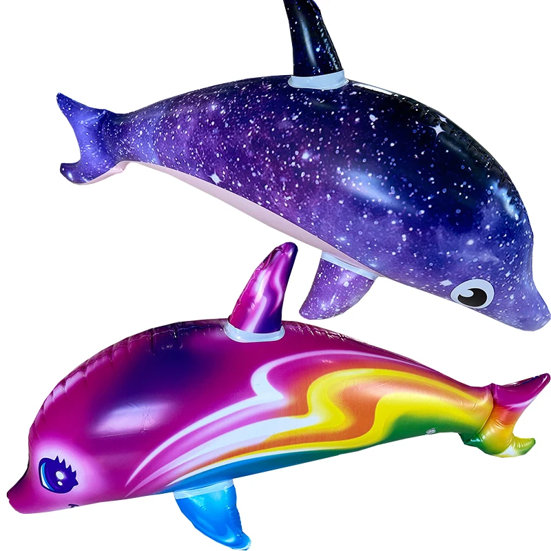 86 cm Inflatable Dolphin Toys for Swimming Pool Party Decorations Water Game Decor Inflated Animal Whale Shark Fish Balloon