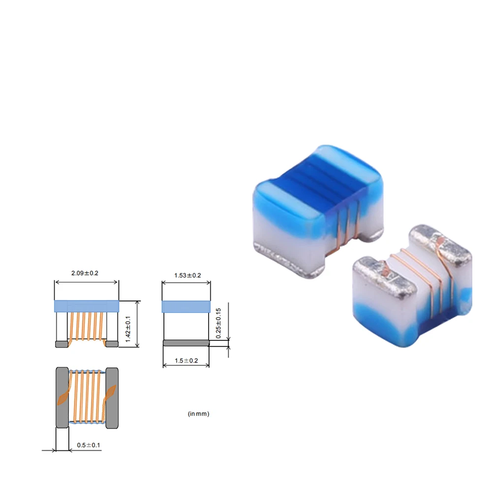 RoHS Электронный компонент проволочный 56NH 500MA 340MOHM 0805 LQW2BAS56NG00L SMD Фиксированный чип индуктор на хорошей