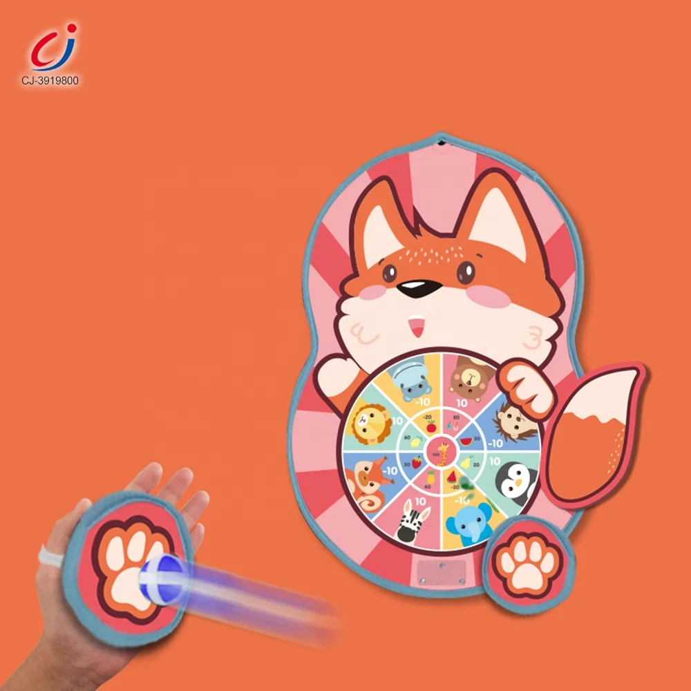 Chengji Sport Montessori Sticky Ball Dart Board Target Children Target Sticky Ball Throw Dartboard 2 In1dart Board Game for Kids