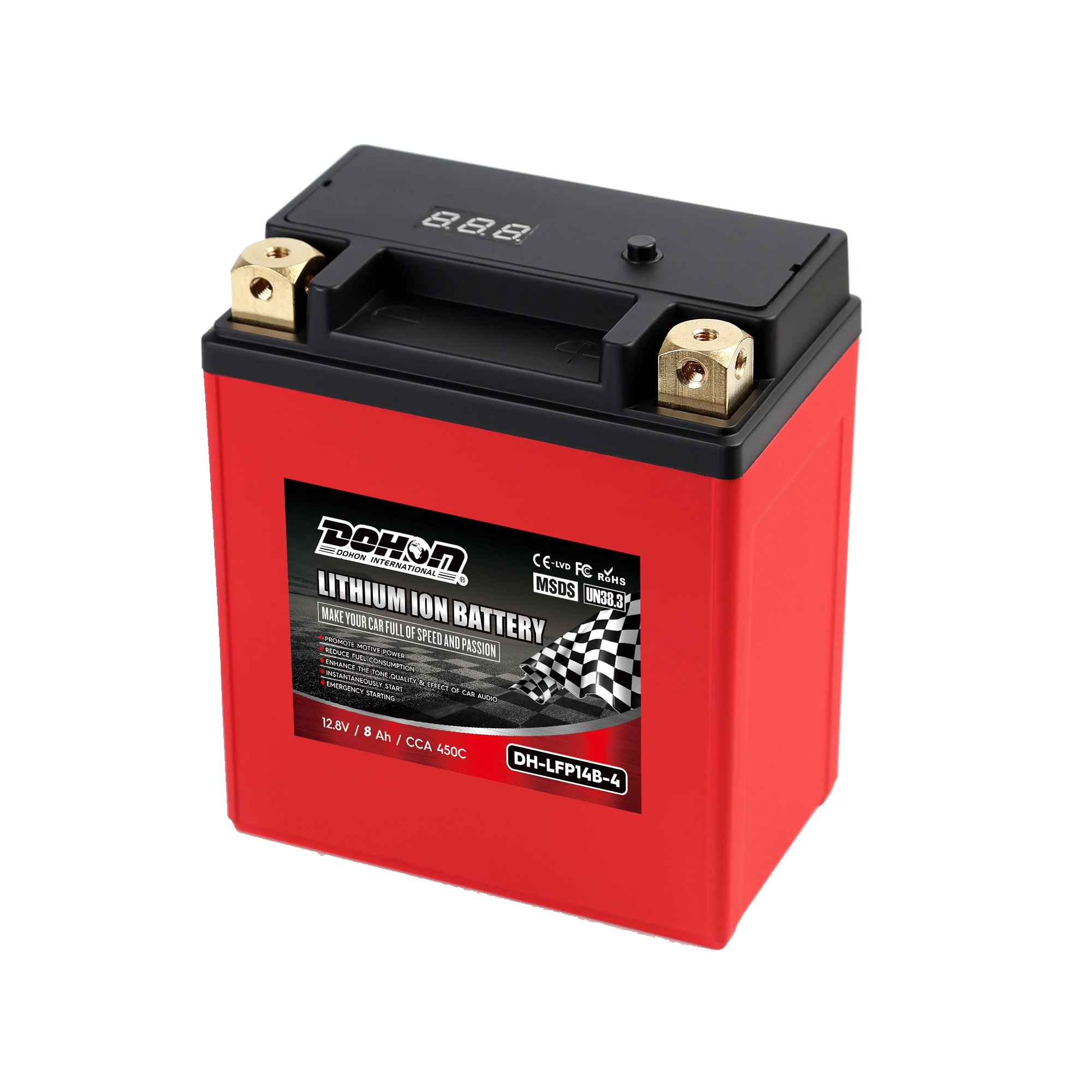  LFP14B-4 12V CCA450 8Ah мотоцикл литий-ионный аккумулятор A123 сотовый