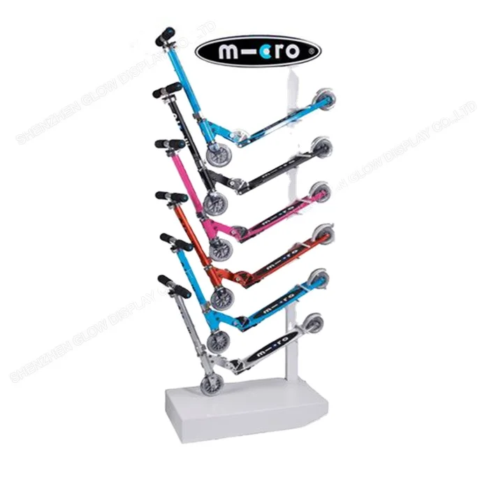 Wood Retail Store Surfboard Holder Rack Electric Scooter Display Stand
