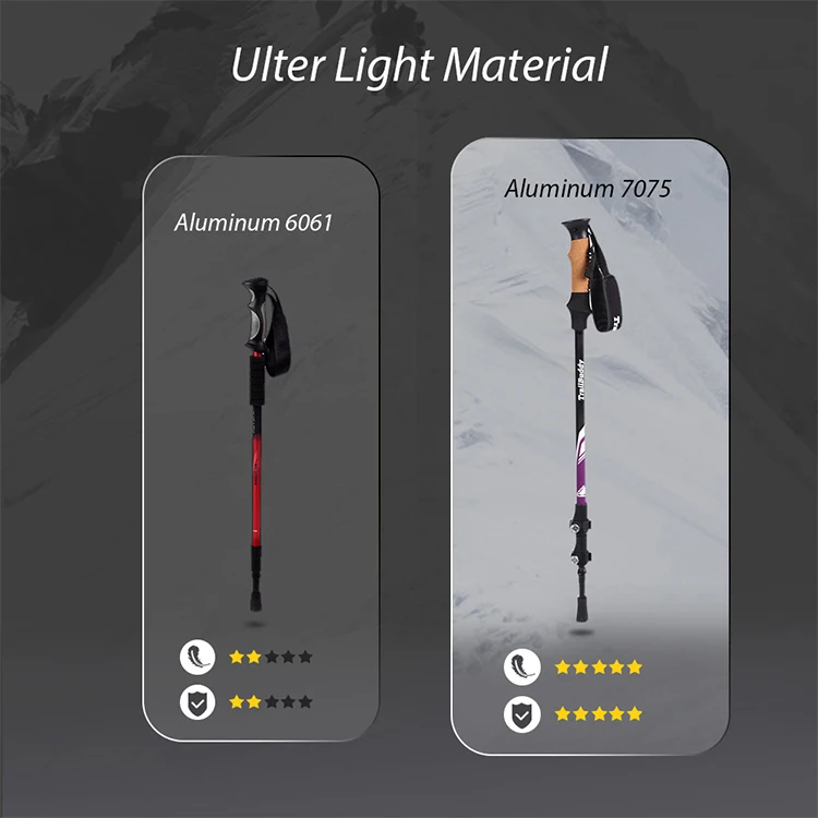 Factory Wholesale canes folding walking stick trekking foldable walking sticks hiking poles