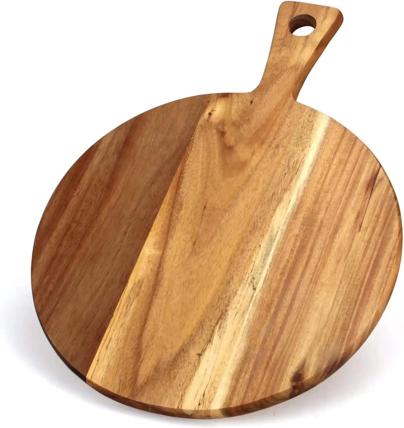wholesale laser logo dark light kitchen bulk small acacia beech walnut olive oak teak wood chopping cutting board with handle