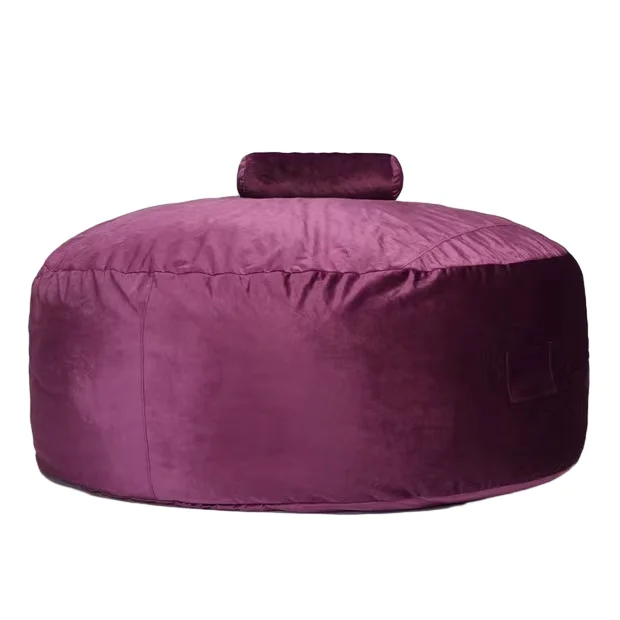 7Ft Big No Fillers Indoor Faux Fur Large Lazy Sofa Lounger Bean Bags Bed Couch Cover Giant Bean Bag Sofa Chair for Adult Kids