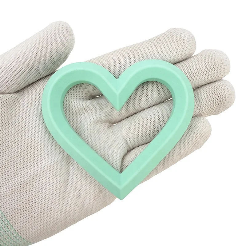 High Quality Food Grade Baby Pendants DIY Teething Toys Teeth Tiny Rod Heart Silicone Teethers for Babies