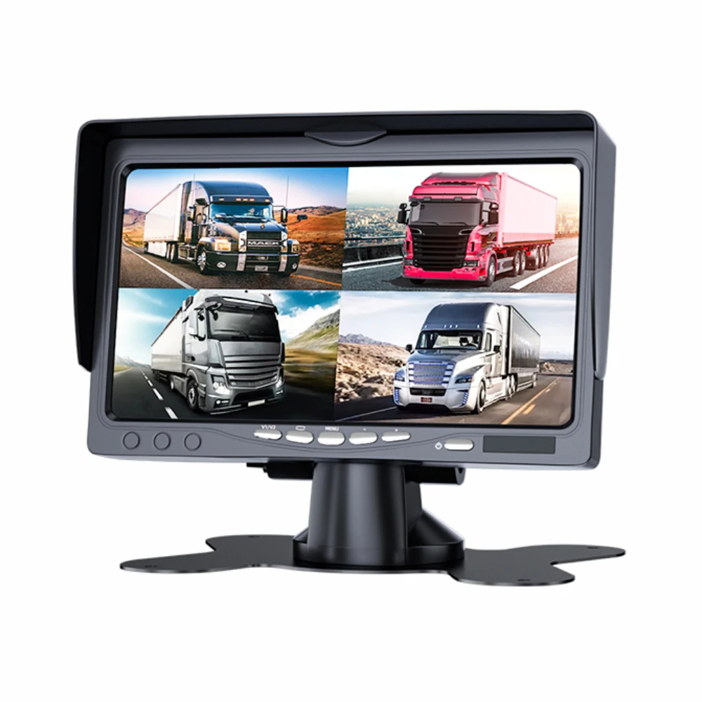 Высокое разрешение 7 дюймов Автомобильный монитор IPS 1024*600 экран AHD 720p 1080 дисплей для грузовика, автобуса заднего хода автомобиля