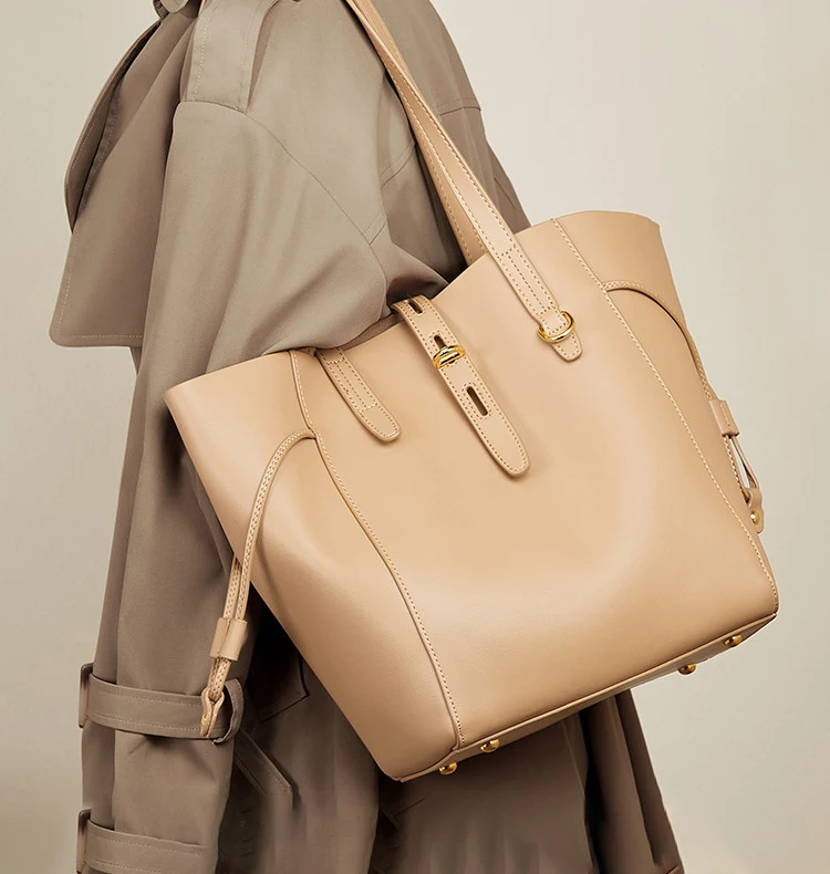 NEW 2022 luxury Designer High Quality Leather Bucket Tote Shoulder Bag For Girl