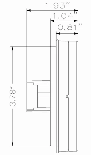 amber led 4 inches round utility park turn rear tail lights semi truck trailer 12 volt