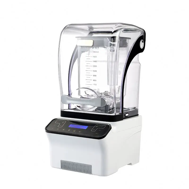 Commercial Blender With Sound Proof Cover Professional High Speed Smoothie Blender