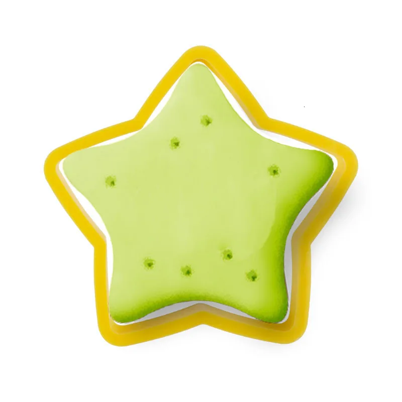 6pcs/set Pentagram Star Cookie Cutter Mold 3D Fondant Pastry Biscuit Fondant Cake Baking Mold DIY Cake Decorating Tools