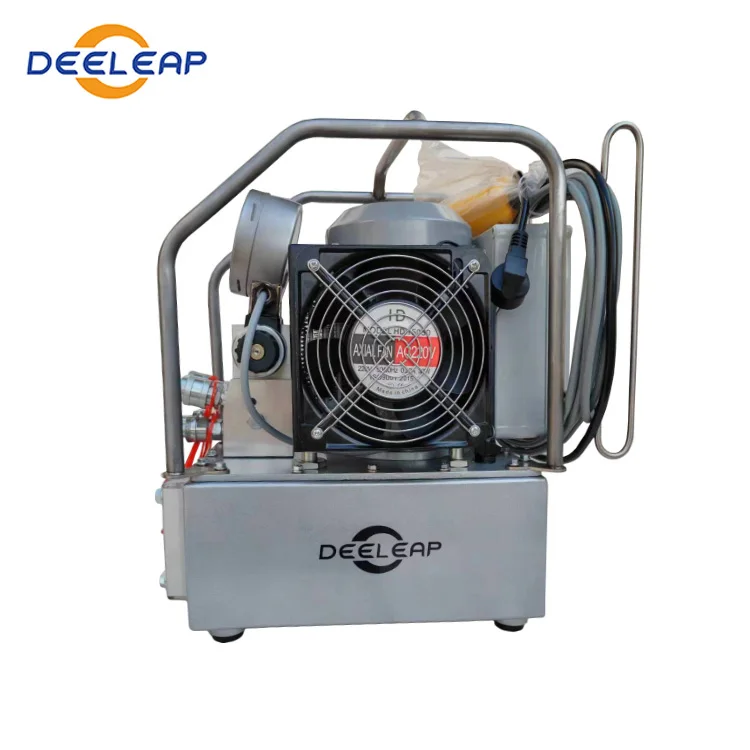 Deeleap PED204 2 speed Electric Hydraulic Torque Wrench Pump Classic with Analog Gauge 2 gallon Usable Oil 220V