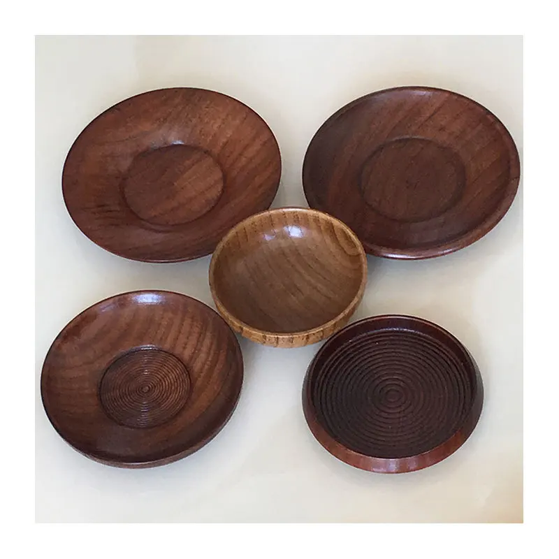 Eco-friendly Wholesale 100% Natural Wood Coasters Cup Wine Bowl Place Mat  cup base cup mat