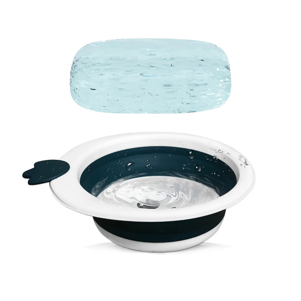 Laychee Plastic Baby Basin, 4L Capacity PP+TPE Round Washing Plastic Basin With Hanging Hole//