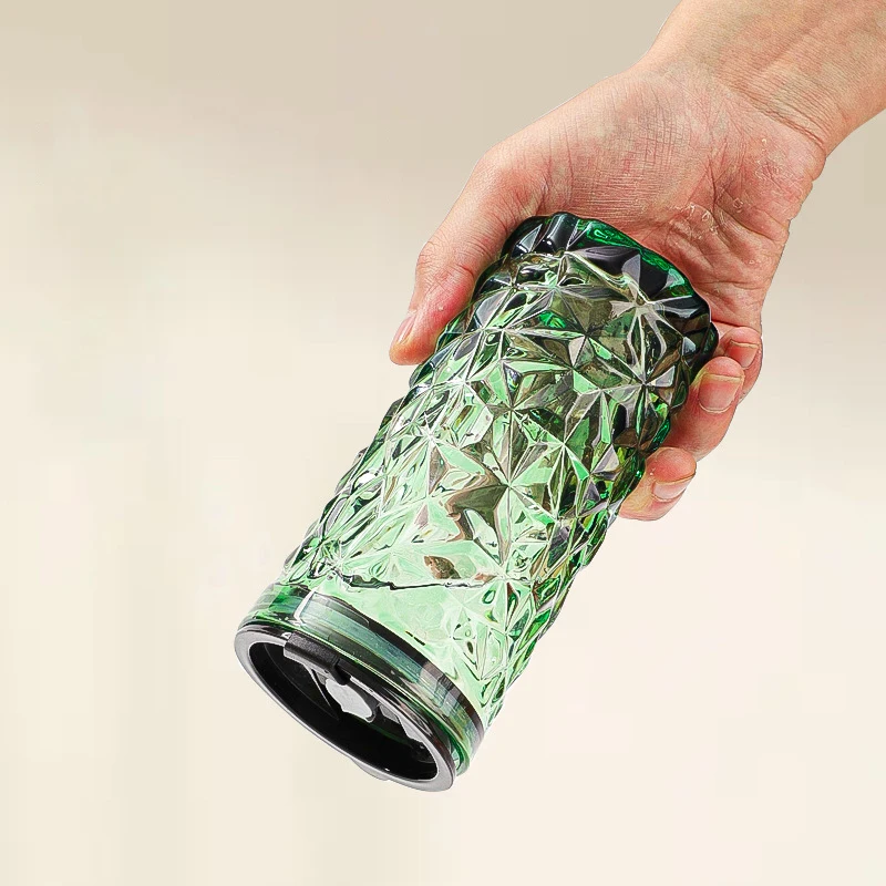 Hot selling creative cute office milk juice drinking water cup bear glass cups with straw