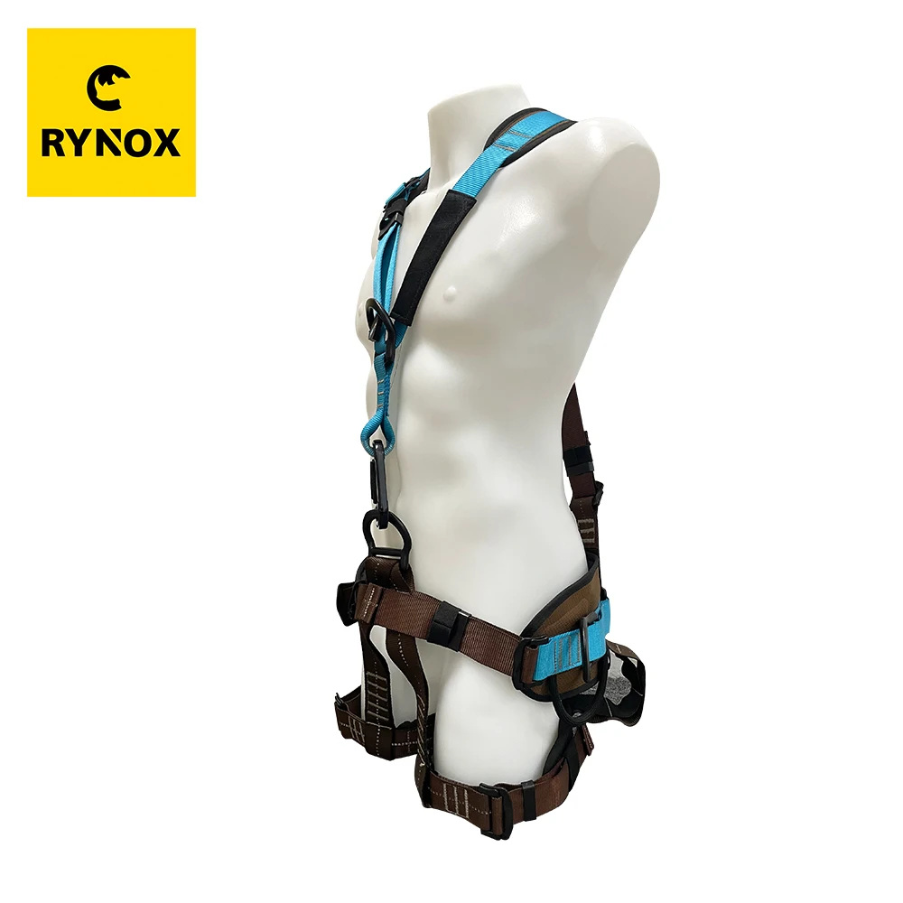 Customizable 5 D ring Retractable Rock Climbing Safety Equipment Harness Electrician Construction Full Body Safety Harness Belt