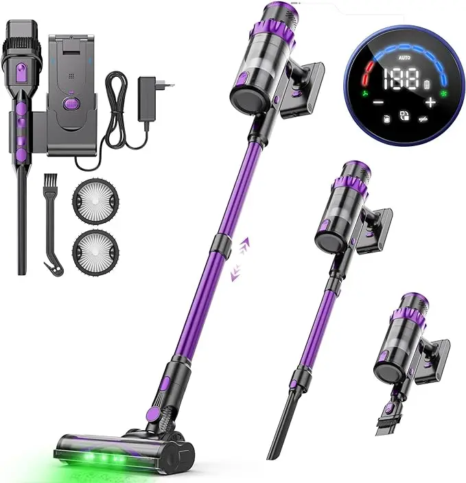 ODM/OEM Manufacturer CJ-C16B BLDC 500W Handheld Stick Smart Cordless Vacuum Cleaner for Pet Hair and dust,portable for house
