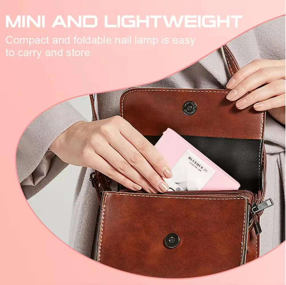 Wireless Portable Rechargeable Manicure Folding Nail UV Lamp 36W Mini Phototherapy Machine Instrument Nail Curing lamp