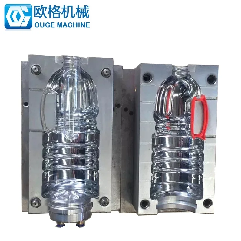 Vegetable Oil Bottle Plastic Oil Bottle Mould With Hand For Strech Semi-auto Blow Machine