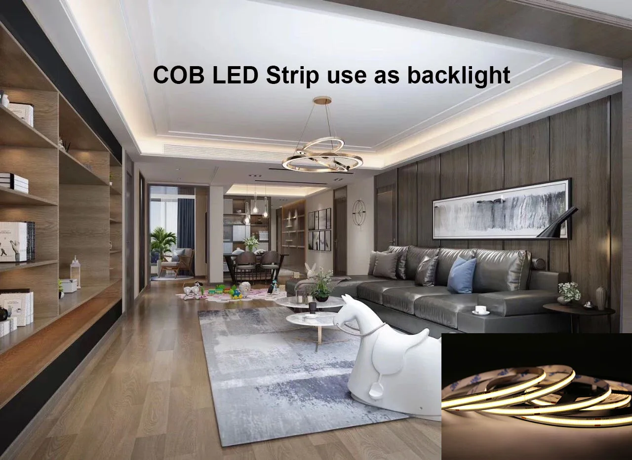 528LED/M LED COB Strip DC12V/24V Ra90  5Meter LED COB manufacturer directly