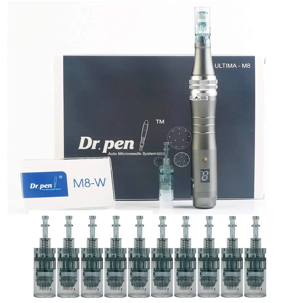 best seller 16pin 6speed wired wireless MTS microneedle derma pen dr pen m8 cartridge derma pen needles