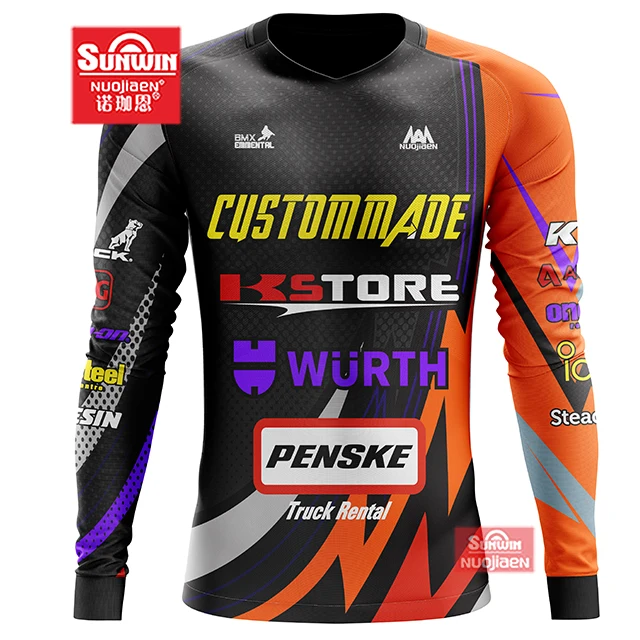 sublimated motorcycle wear motocross apparel jersey custom made bmx jerseys
