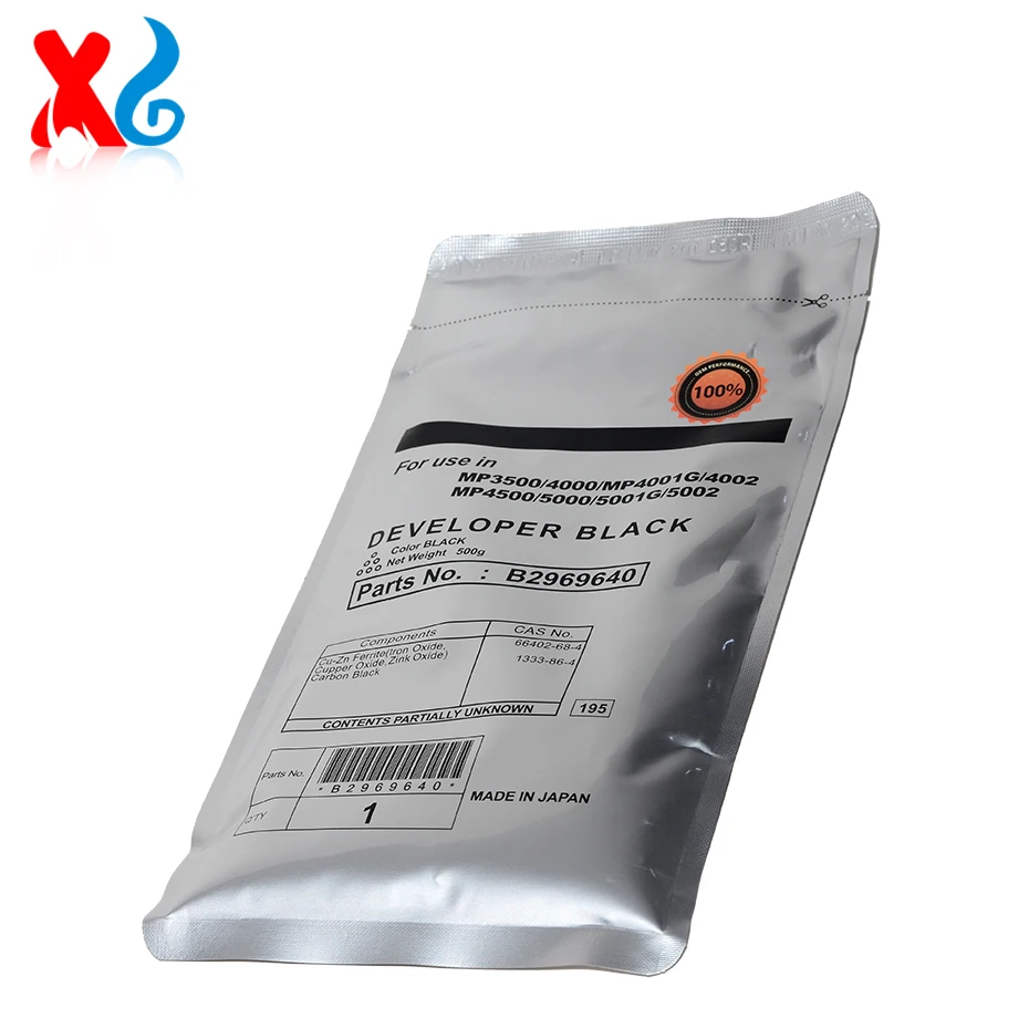 B296-9640 500G 200K Developer Powder Compatible For Ricoh Aficio MP3500 MP4000 MP4001G MP4002 MP4500 MP5000 MP5001G MP5002