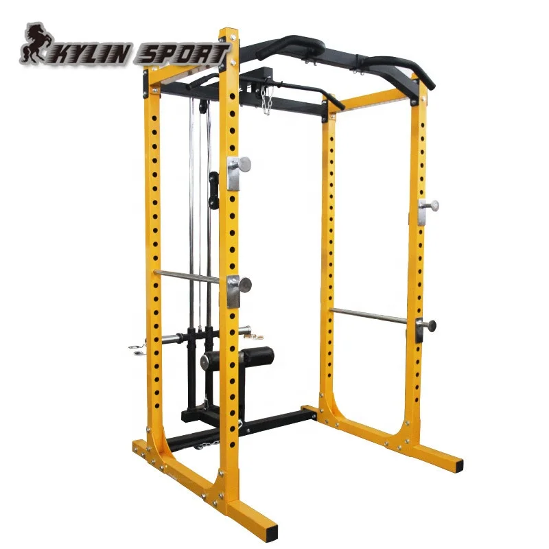 Kylinsport gym home equipment wholesale power cage squat rack multi functional fitness power rack