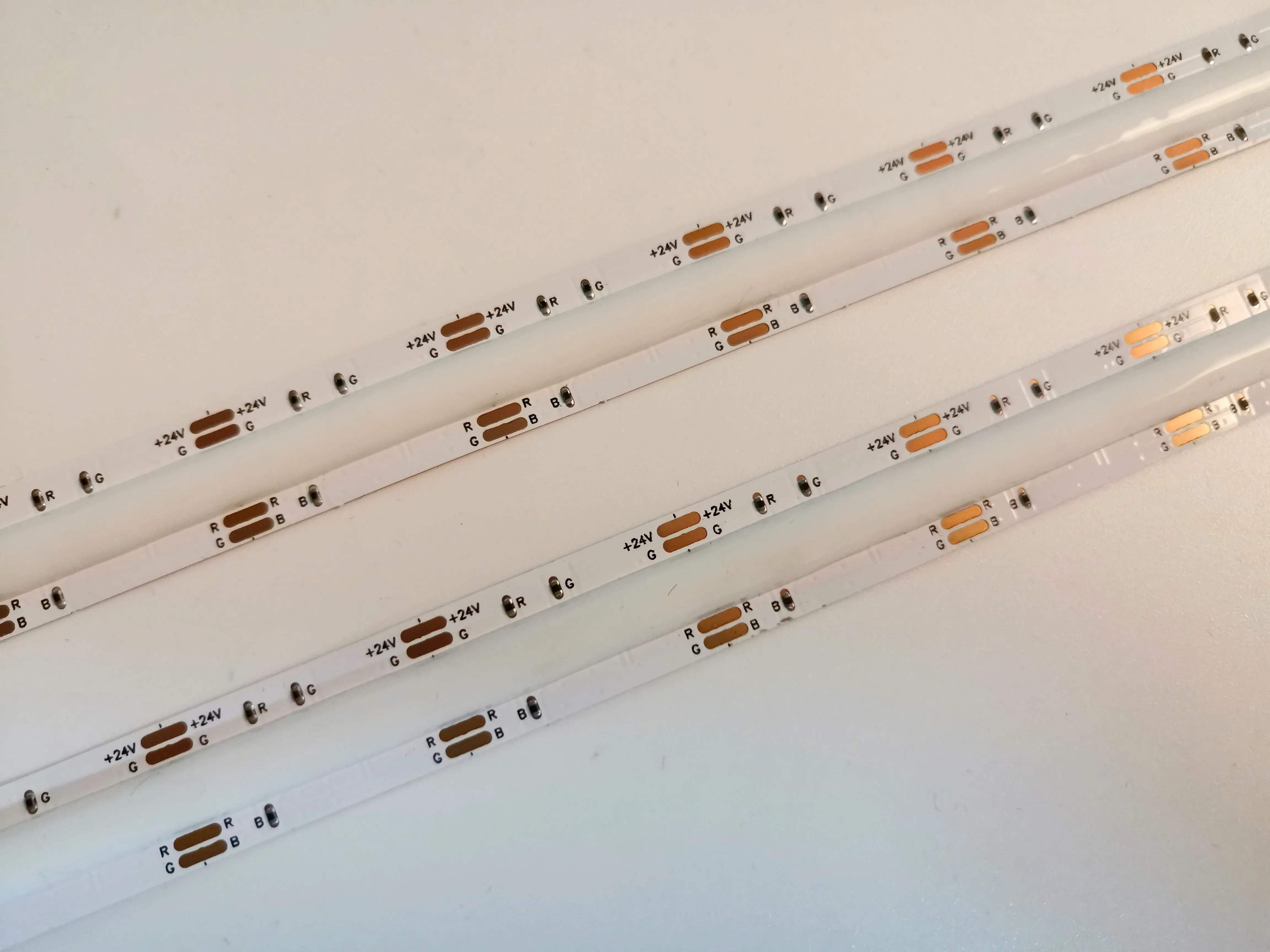 Dotless Cob Led Strip 12V 24v 10mm RGB 14W 630leds for bar interior decoration car atmosphere light custom cob smart light strip