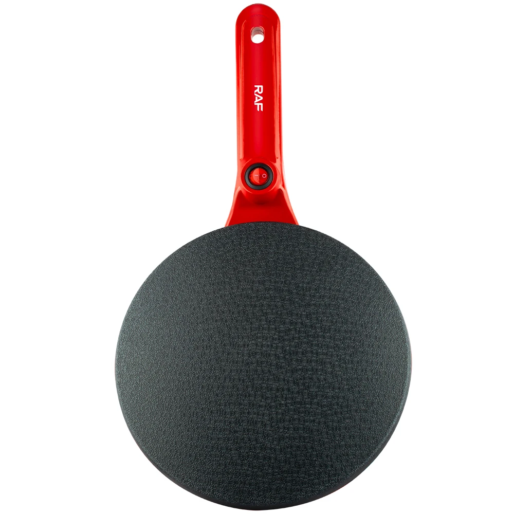 Electric Non Stick Mini Egg Crepe Maker Pancake Maker Red Color Custom With Non-stick Cooking Plate