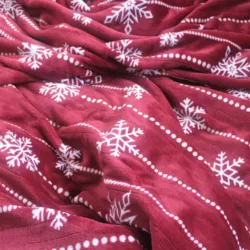 High Quality Red Snowflake Flannel Electric Heating Blanket