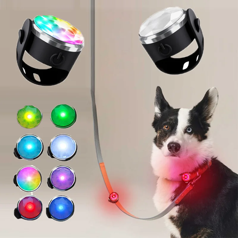 UMIONE High Visibility Safety Flashing Pet Accessories Pendant Blinker Clip On Leash Harness LED Dog Light