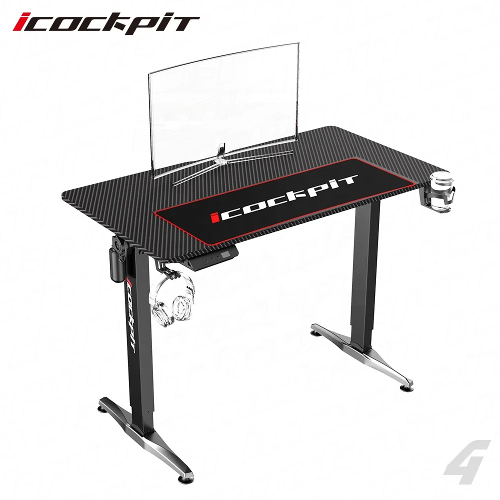 
Icockpit High End Lifting Office Tables Gaming Standing Height Adjustable Desk Electric Height Adjustable Desks 