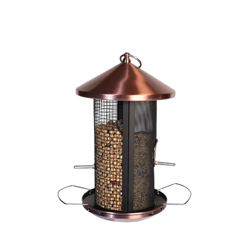 Wholesale Premium Iron Metal Triple Tube Combination Hanging Bird Feeder for Mixed Seed