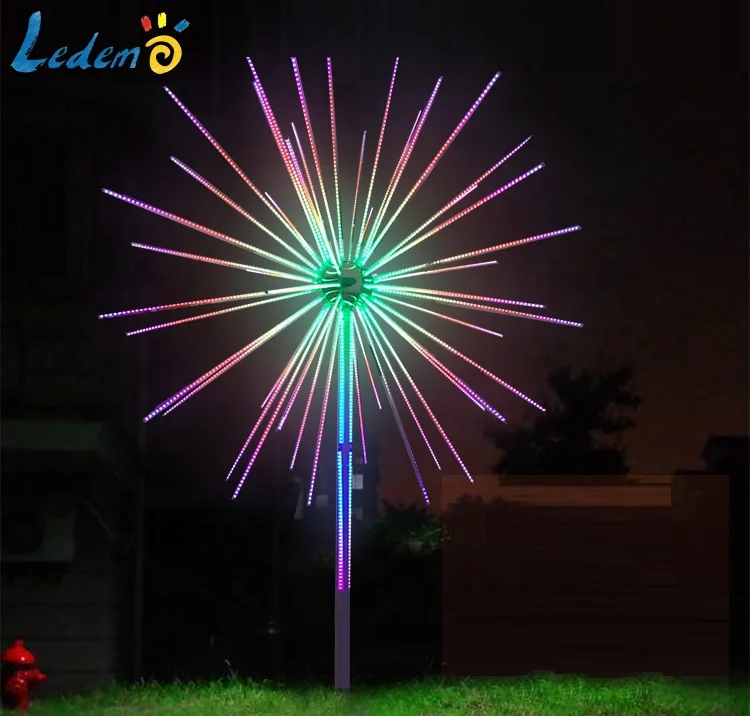 
2020 New model LED Christmas Holiday Decoration Fireworks Light Digital Fireworks Meteor Light 