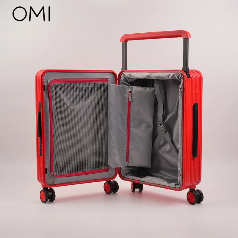 Wide Handle Travel Luggage Suitcase Rolling Spinner Wheels Hardside ABS TSA Lock 20 24 Inch Unisex Traveling Trolley Case