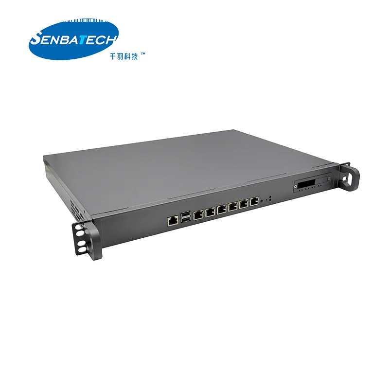 Industrial Network Security Hardware Firewall 1U Appliance Price Support LGA1151 6 Lan 2.5g Bypass Optional SFP