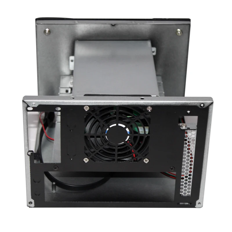 Pop hot swap 2 bays NAS server chassis FLEX PSU Mini ITX server case for network storage
